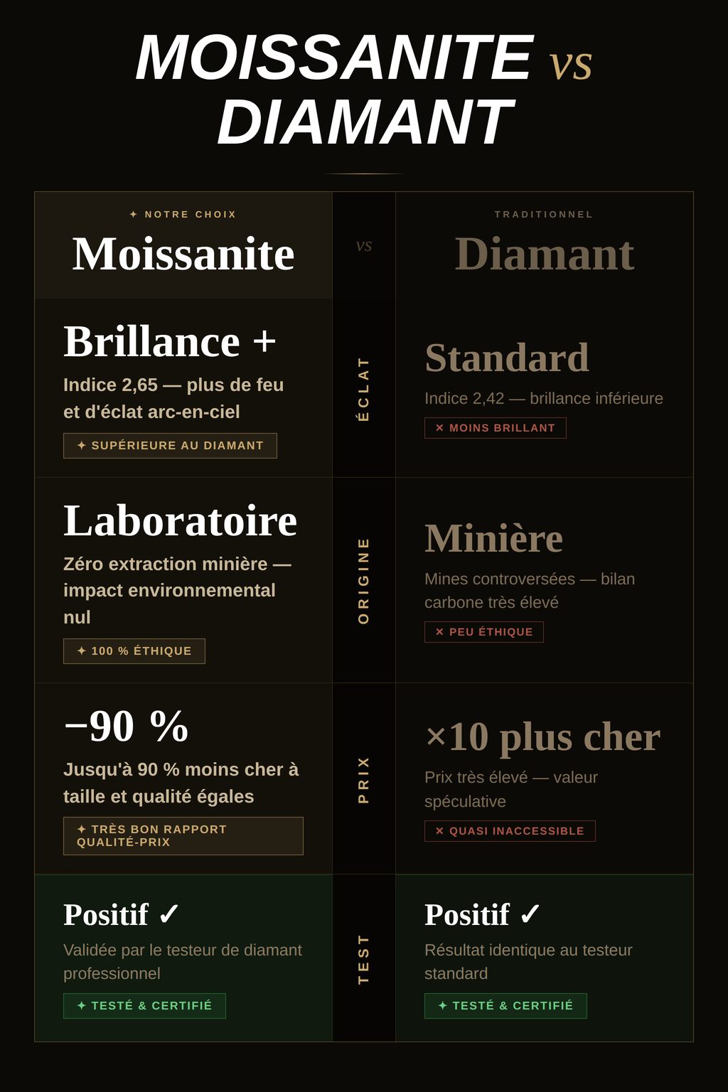 Collier Moissanite — sélection Teroci®